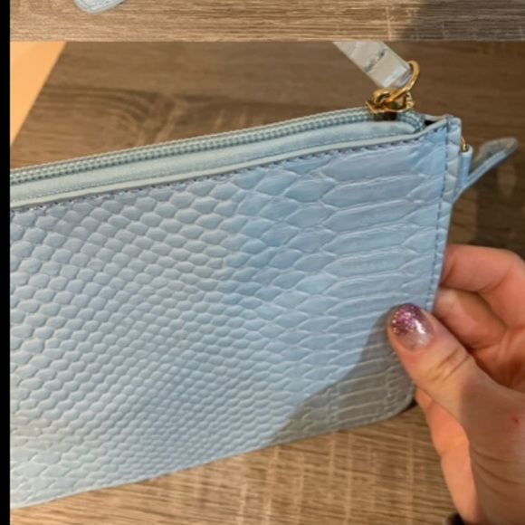 Jules Kae Blue Snake Pouch with Detachable Wrist S - Picture 10 of 16